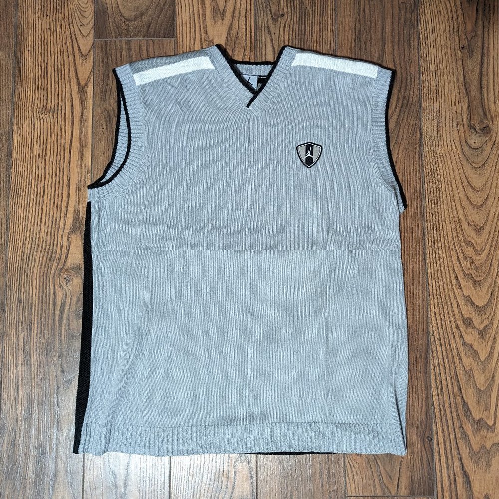 Nike Jordan Sweater Vest. Navy Blue, Grey X-Large Air Man